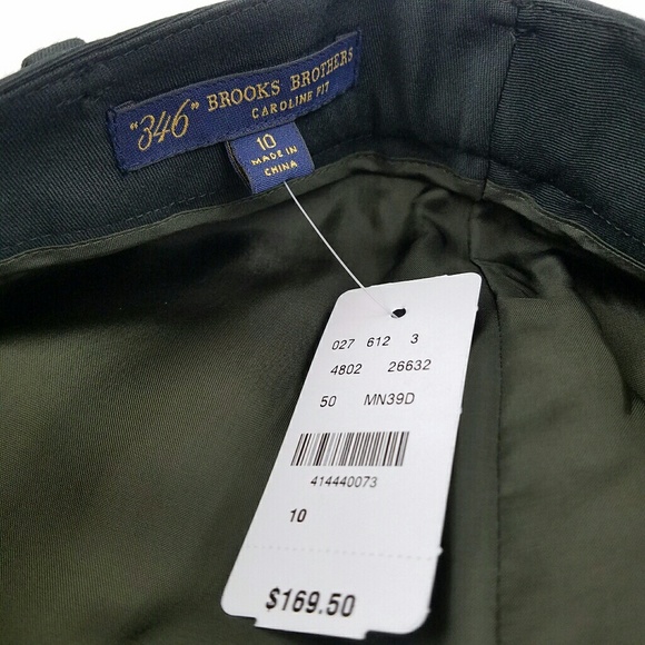 NEW Brooks Brothers Caroline Green Dress Slacks - Picture 8 of 8